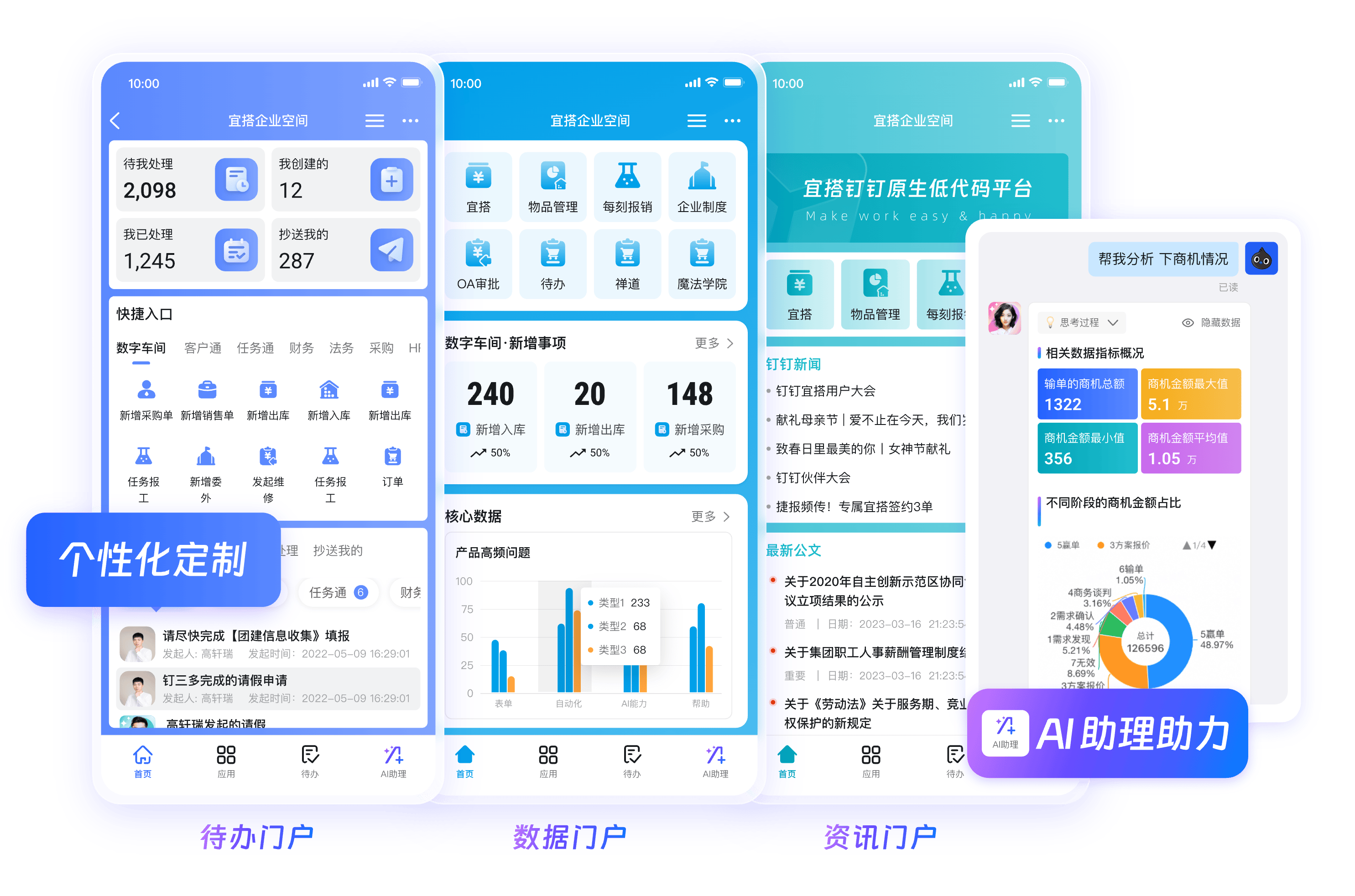 钉钉私有部署产品界面